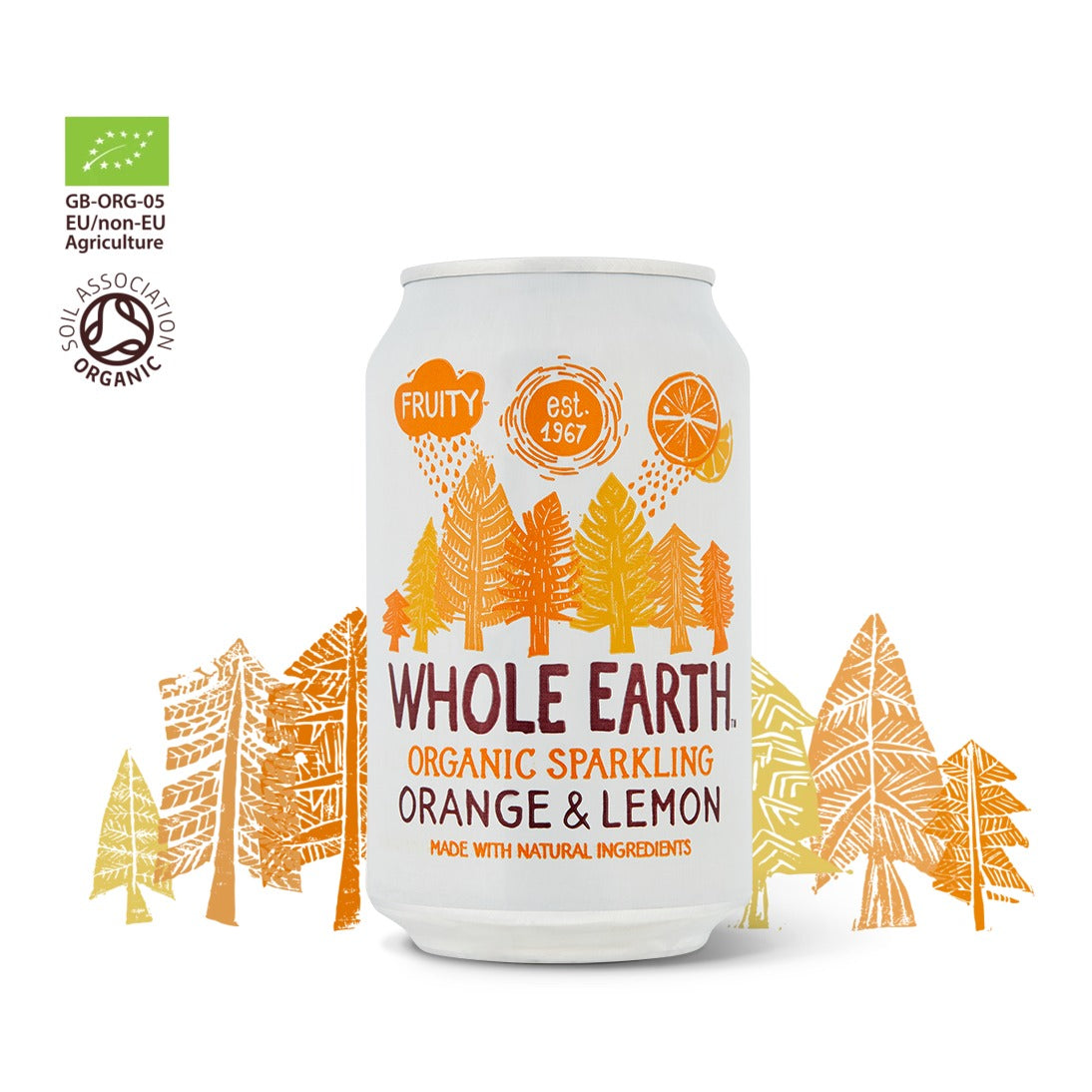 WHOLE EARTH - Organic Sparkling Orange & Lemon - 330ml | One Life Health