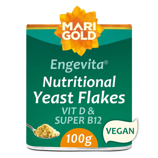 MARIGOLD - Engevita Nutritional Yeast Flakes Vit D & Super B12 - 100g | One Life Health