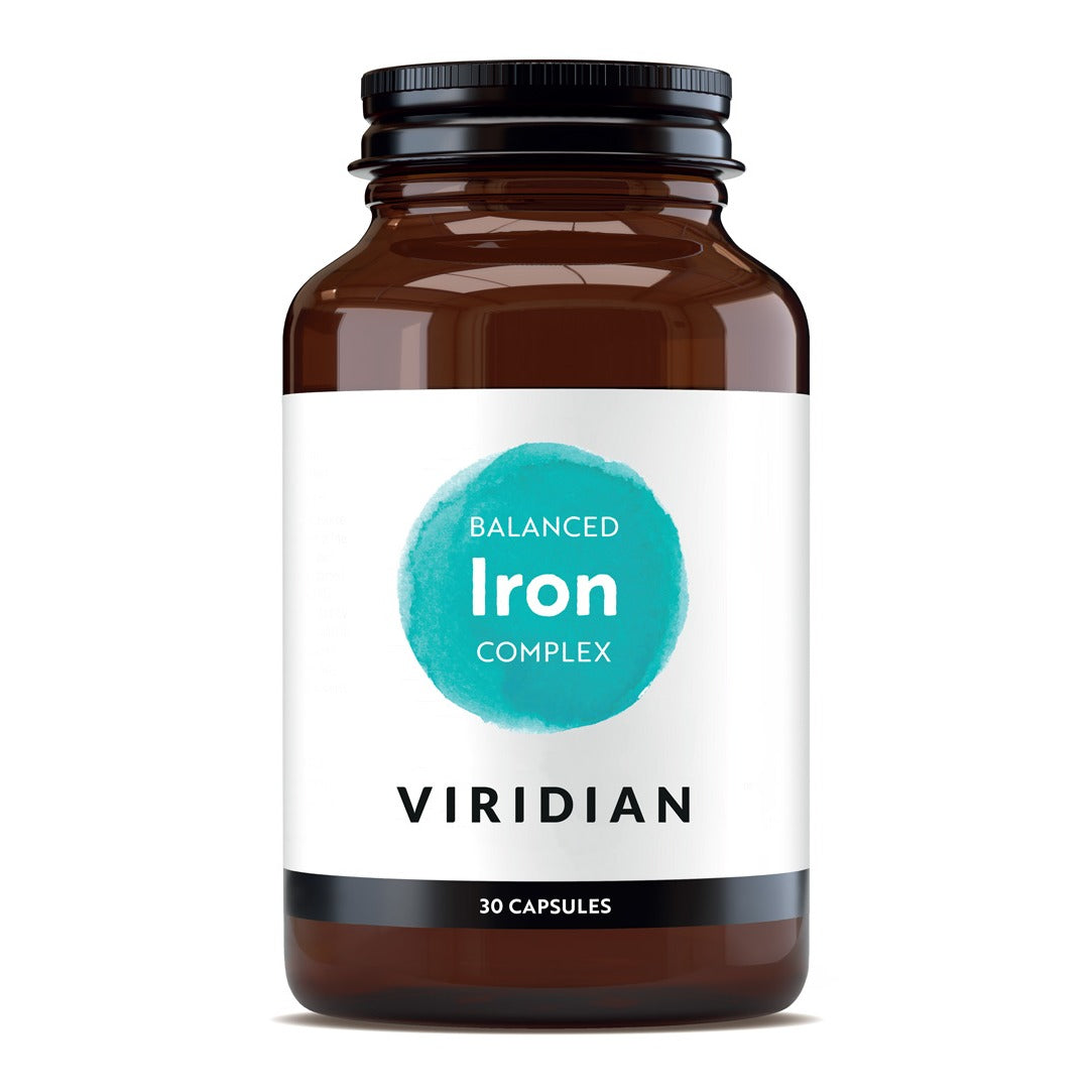 VIRIDIAN - Balanced Iron Complex - 30 Capsules | One Life Health