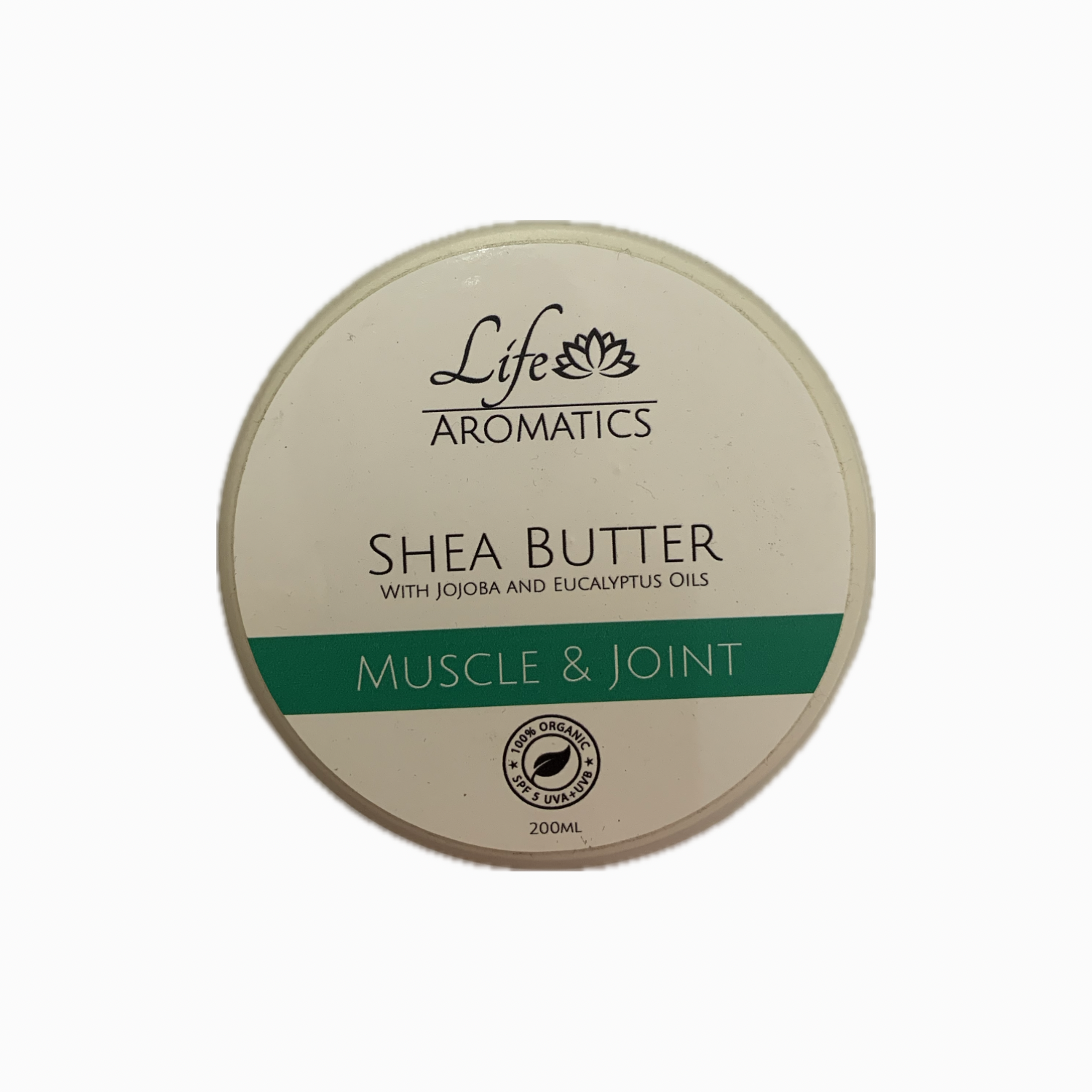 LIFE AROMATICS - Muscle & Joint Shea Butter with Eucalyptus and Wintergreen Oil - 200ml | One Life Health