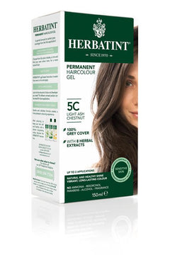 NATURE’S COLOURS - Herbatint Permanent Colour - 5C Light Ash Chestnut