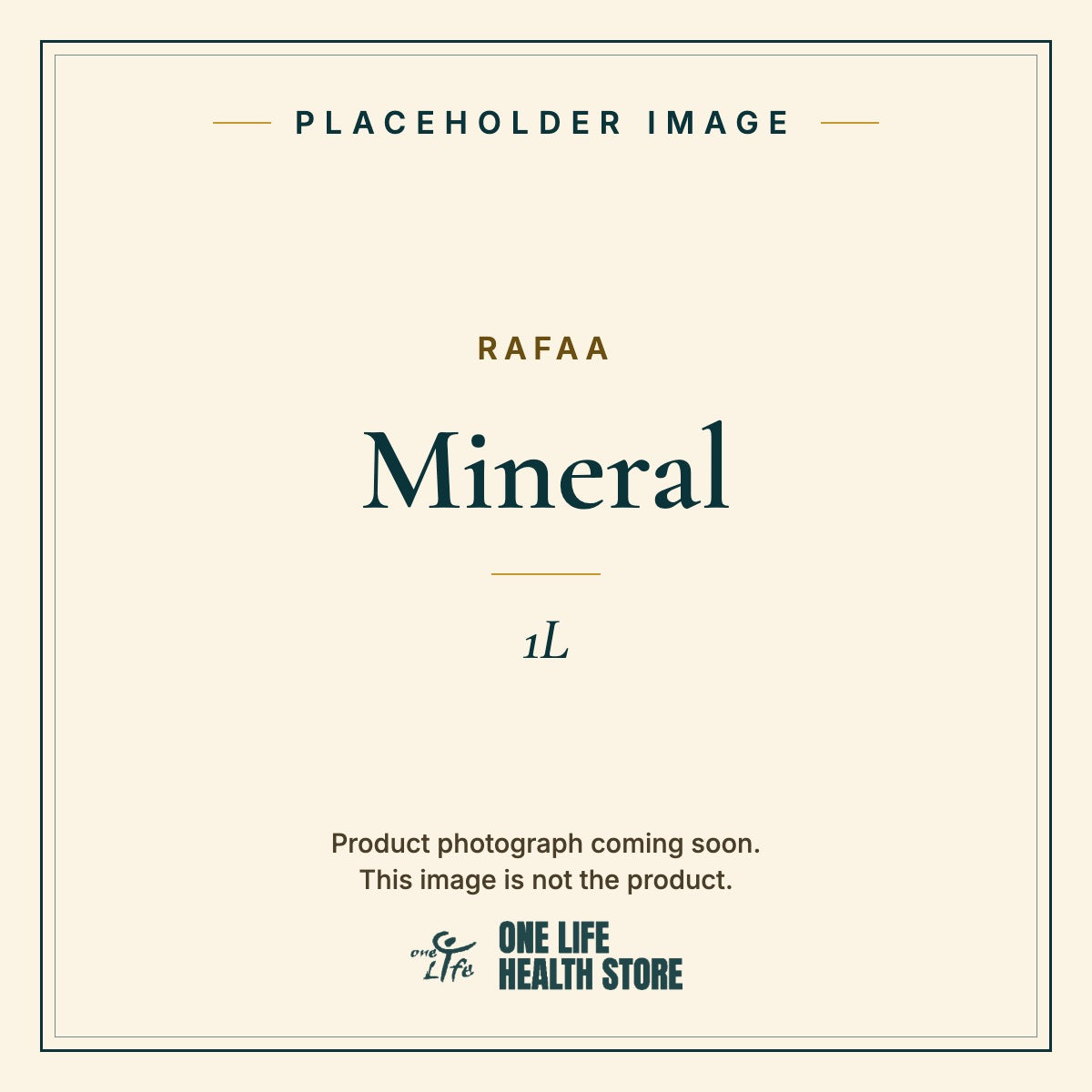 Placeholder image – RAFAA Mineral 1L photograph coming soon
