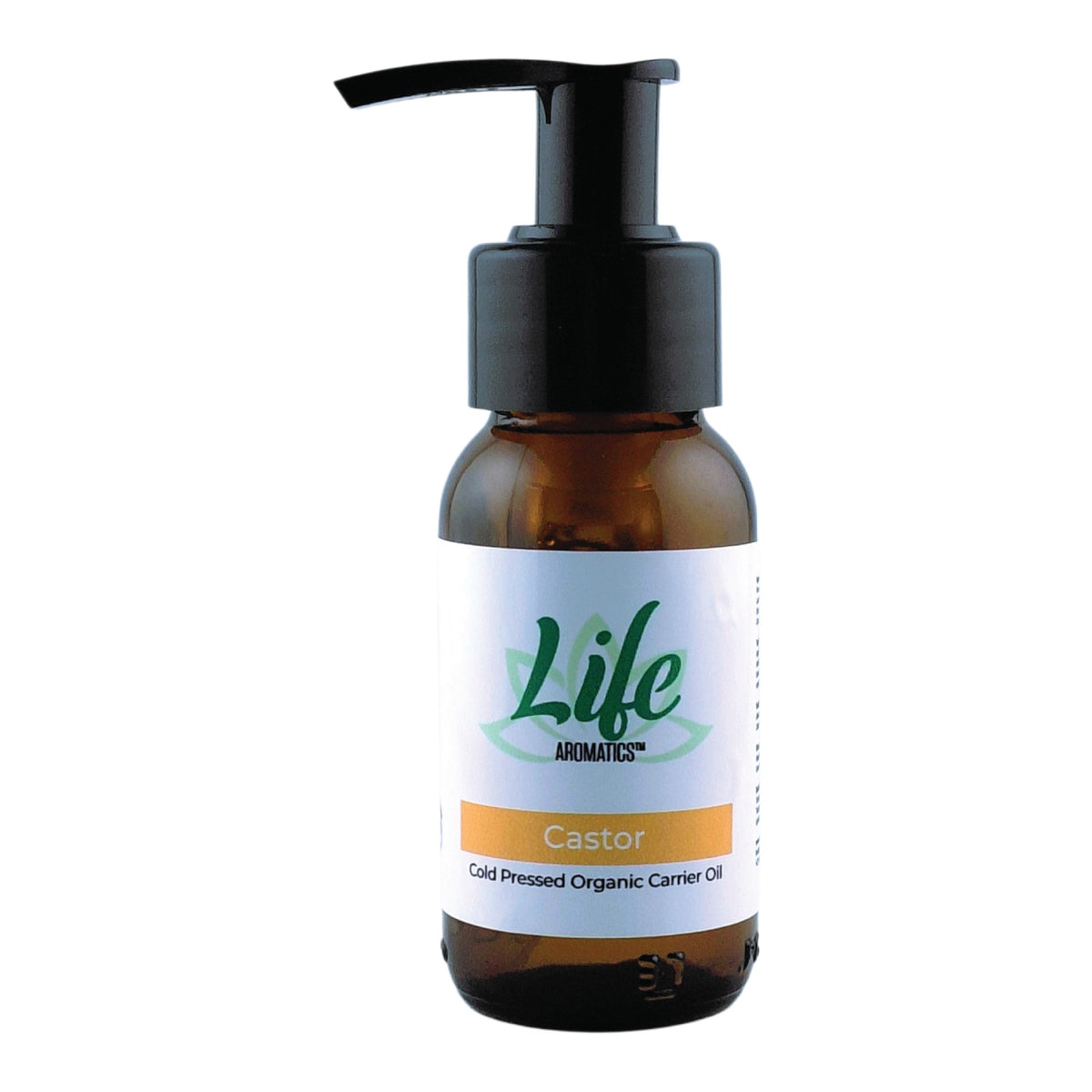 LIFE AROMATICS - Organic Castor Oil with Lotion Pump - 50ml | One Life Health