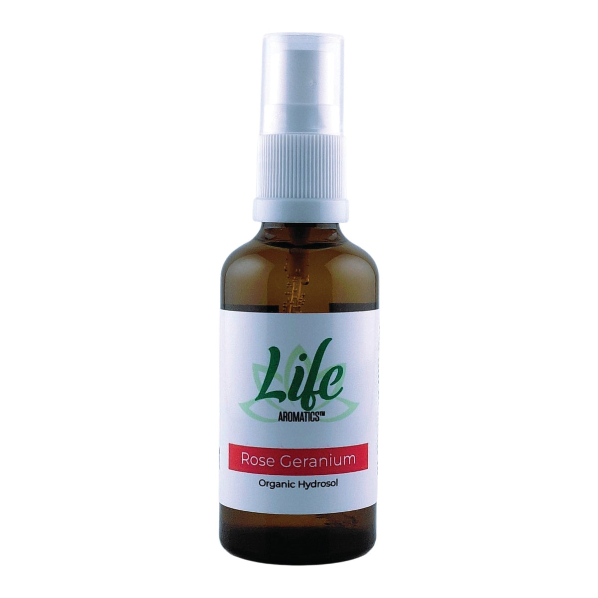 LIFE AROMATICS - Organic Rose Geranium Hydrosol - 50ml | One Life Health