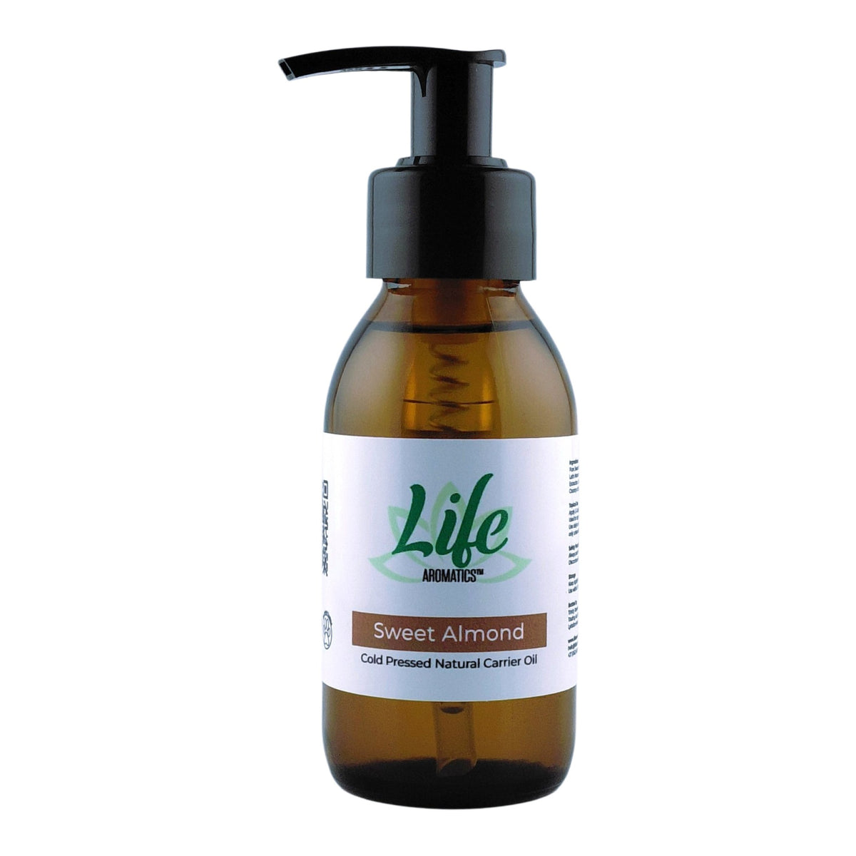 LIFE AROMATICS - Sweet Almond Oil with Lotion Pump - 100ml | One Life Health