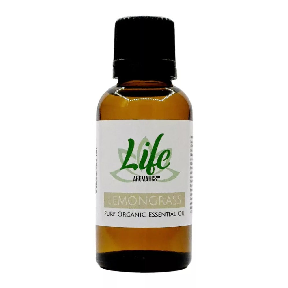 LIFE AROMATICS - Organic Lemongrass Essential Oil - 30ml | One Life Health