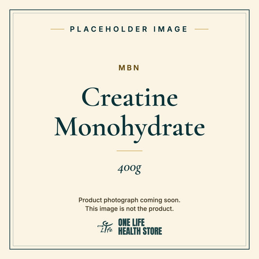 Placeholder image – MBN Creatine Monohydrate 400g photograph coming soon