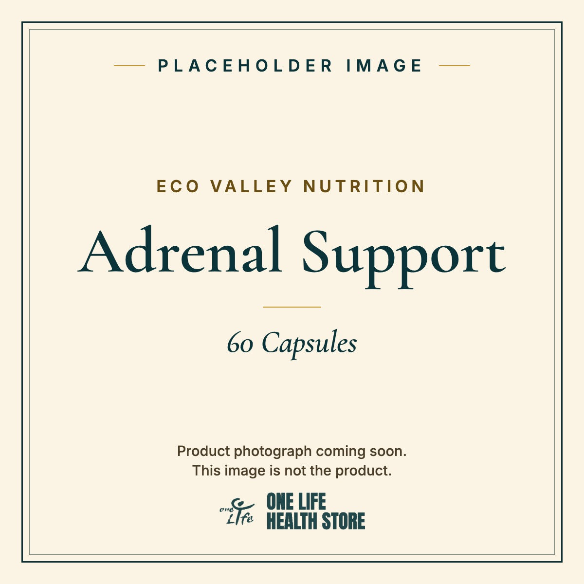 Placeholder image – ECO VALLEY NUTRITION Adrenal Support 60 Capsules photograph coming soon