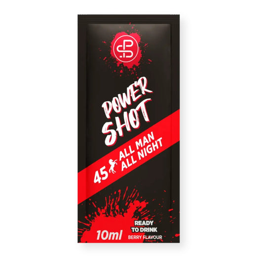 POWER SHOT - 45+ All Man All Night Berry Liquid Shot - 10ml Sachet | One Life Health