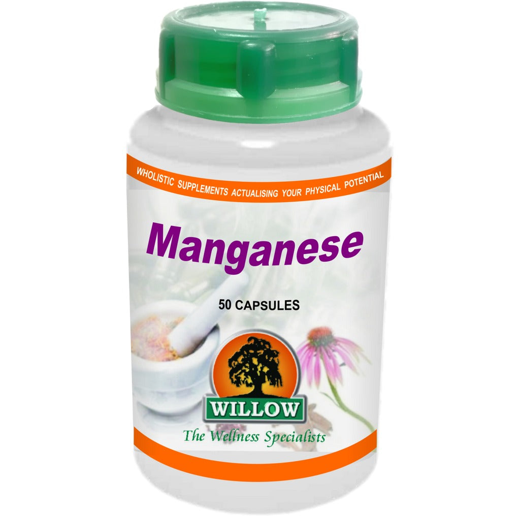 WILLOW - Manganese - 50 Capsules | One Life Health