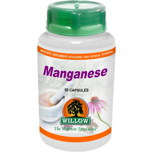 WILLOW - Manganese - 50 Capsules | One Life Health