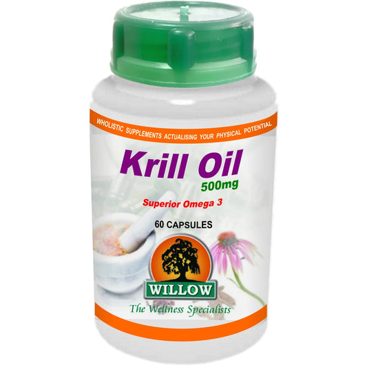 WILLOW - Krill Oil 500mg - 60 Softgels | One Life Health