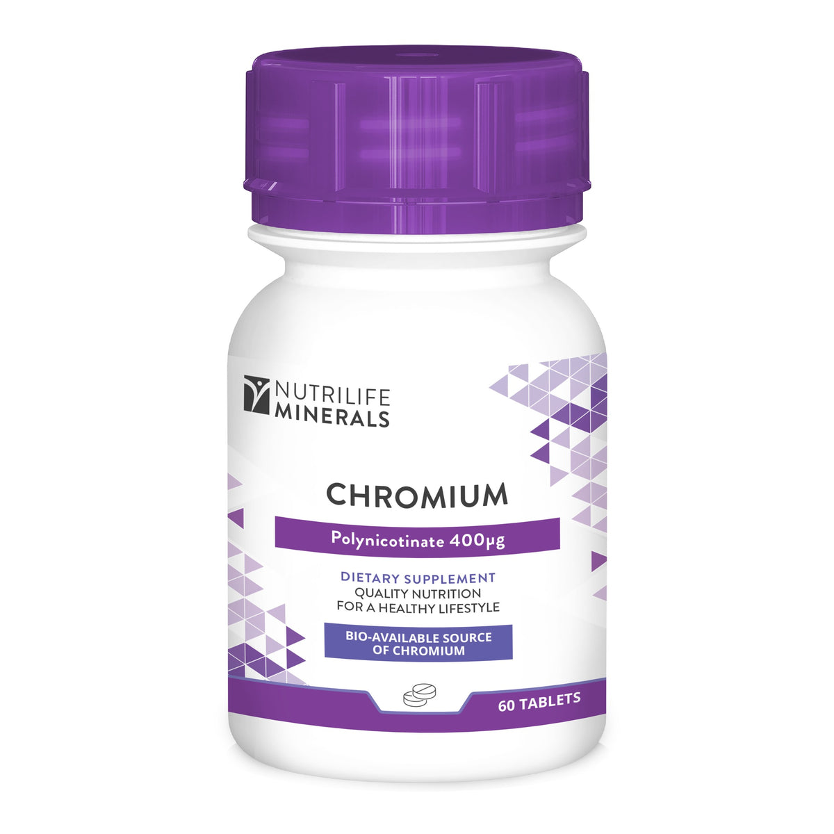 NUTRILIFE - Chromium Polynicotinate 400µg - 60 Tablets | One Life Health