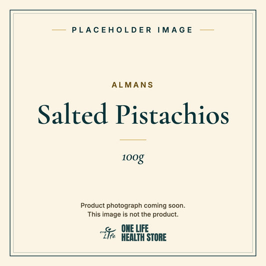 Placeholder image – ALMANS Salted Pistachios 100g photograph coming soon