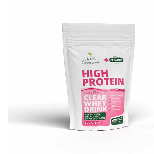 HEALTH CONNECTION WHOLEFOODS - High Protein Berry Clear Whey Drink with Creatine - 300g | One Life Health