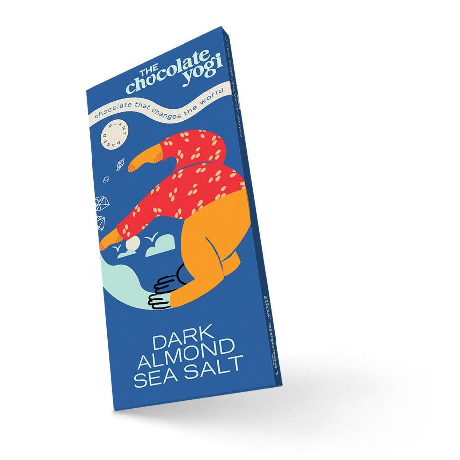 THE CHOCOLATE YOGI - Dark Almond Sea Salt Chocolate - 70g | One Life Health