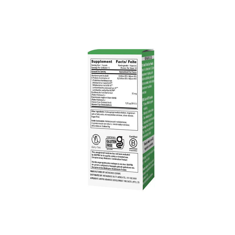 Metagenics UltraFlora Acute Care Probiotic 30 capsules bottle front view