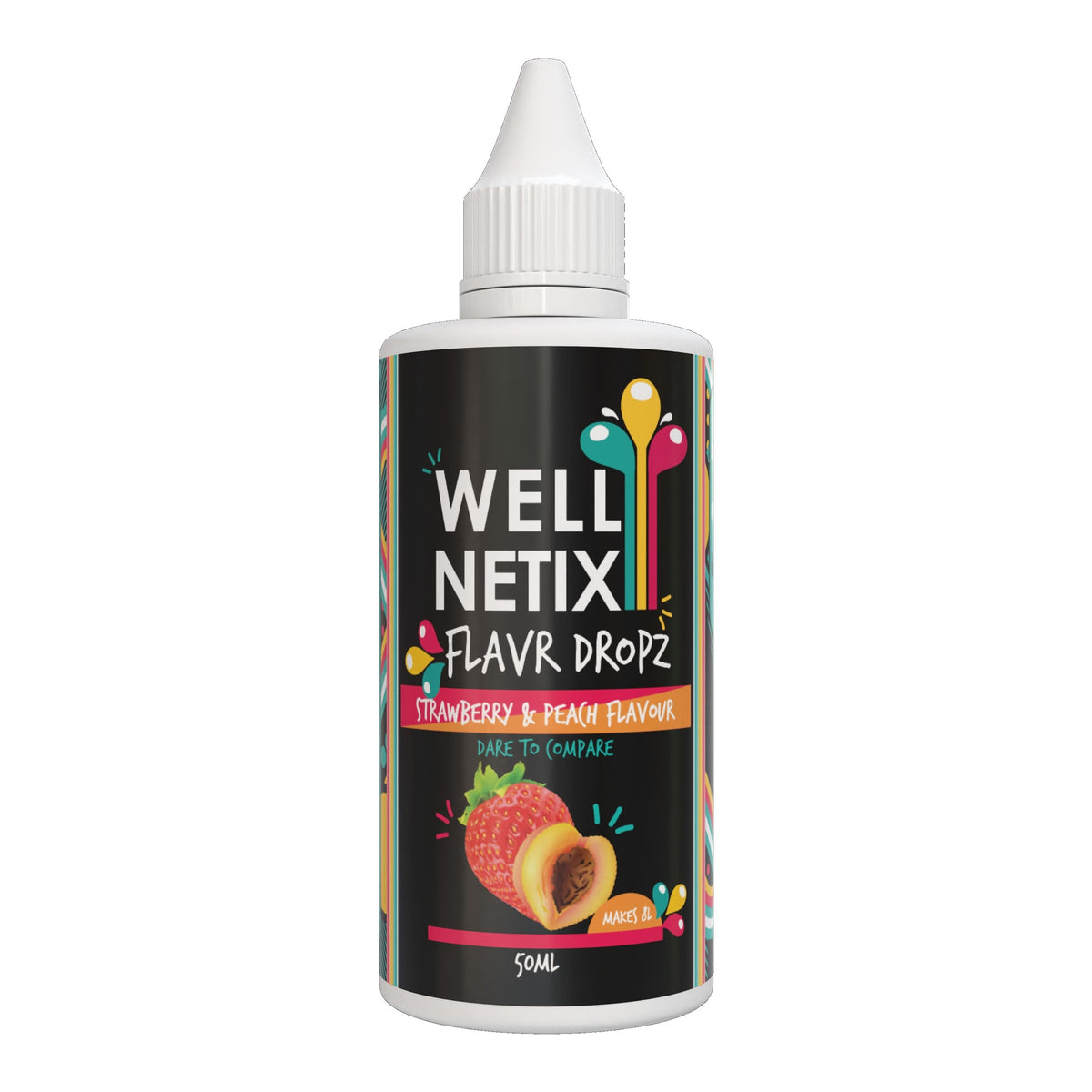 WELLNETIX - Flavr Dropz Strawberry & Peach - 50ml | One Life Health