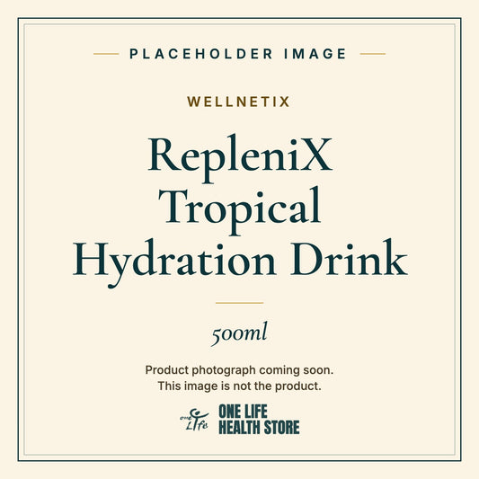 Placeholder image – WELLNETIX RepleniX Tropical Hydration Drink 500ml photograph coming soon