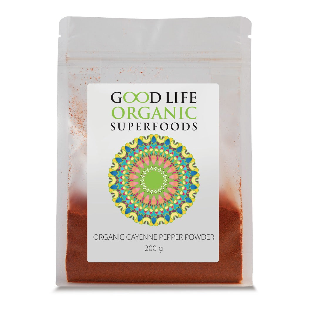 GOOD LIFE ORGANIC - Organic Cayenne Pepper Powder - 200g | One Life Health