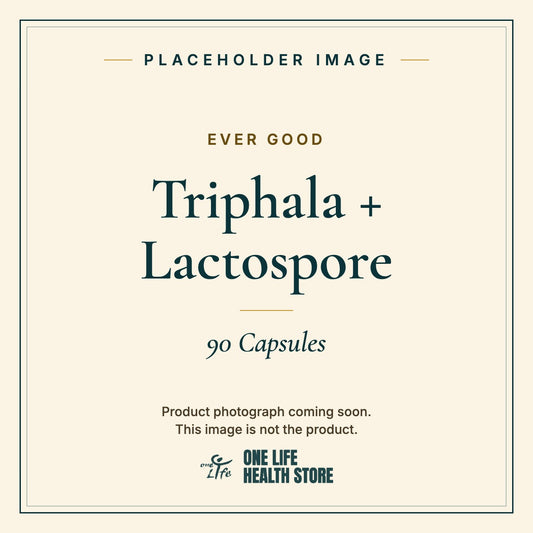 Placeholder image – EVER GOOD Triphala + Lactospore 90 Capsules photograph coming soon