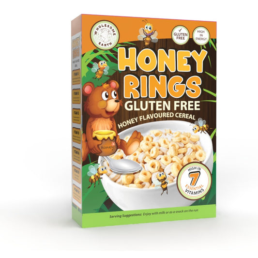 WHOLESOME EARTH - Honey Rings Cereal Gluten Free - 350g | One Life Health