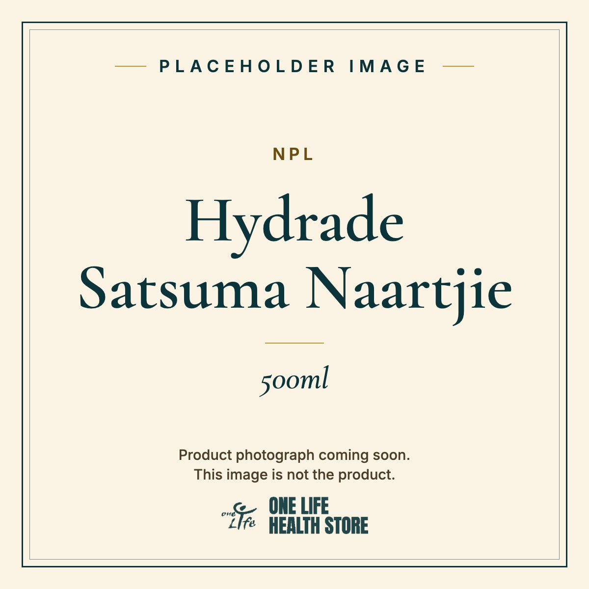 Placeholder image – NPL Hydrade Satsuma Naartjie 500ml photograph coming soon