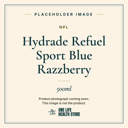 Placeholder image – NPL Hydrade Refuel Sport Blue Razzberry 500ml photograph coming soon