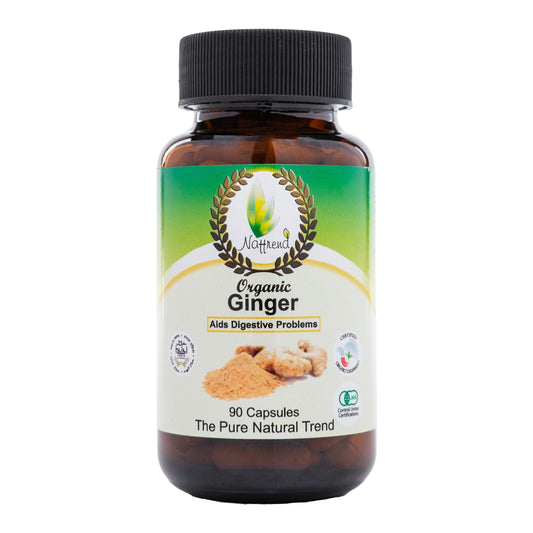NATTREND - Organic Ginger 500mg - 90 Capsules | One Life Health
