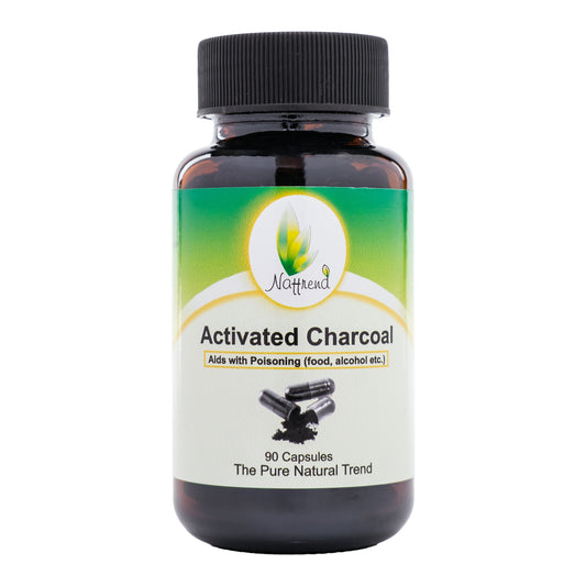 NATTREND - Activated Charcoal 500mg - 90 Capsules | One Life Health