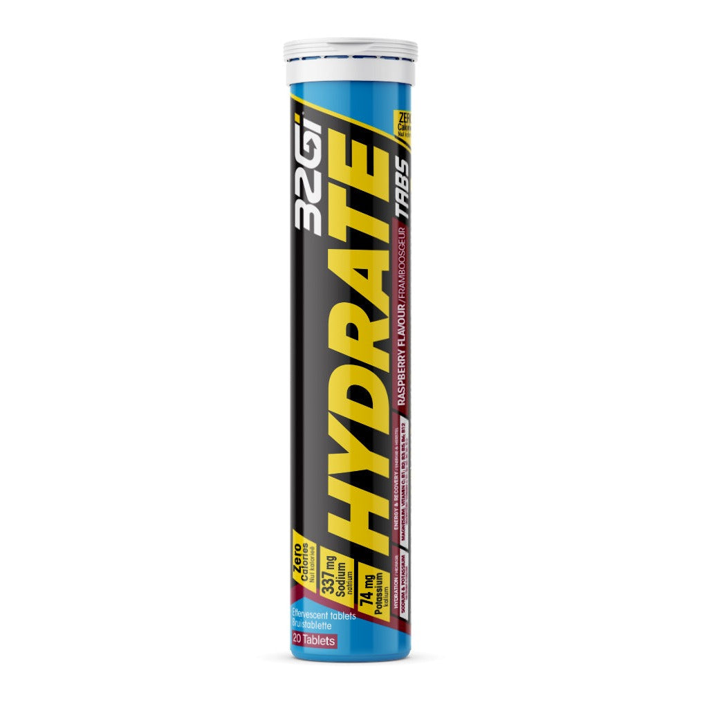 32GI - Hydrate Electrolyte Tablets Raspberry - 20 Tablets | One Life Health