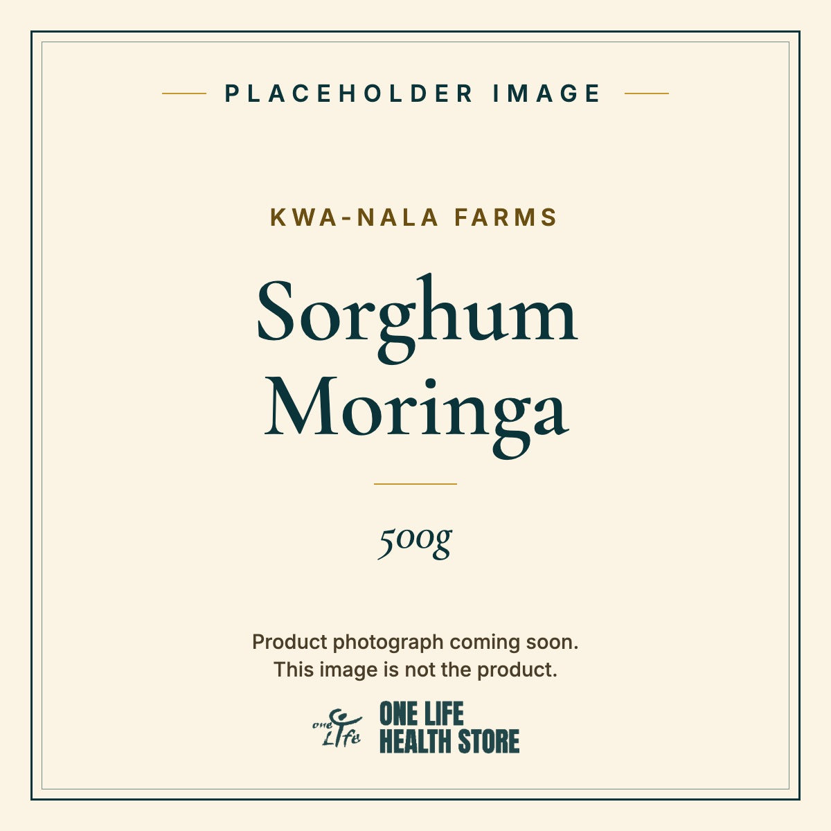 Placeholder image – KWA-NALA FARMS Sorghum Moringa 500g photograph coming soon