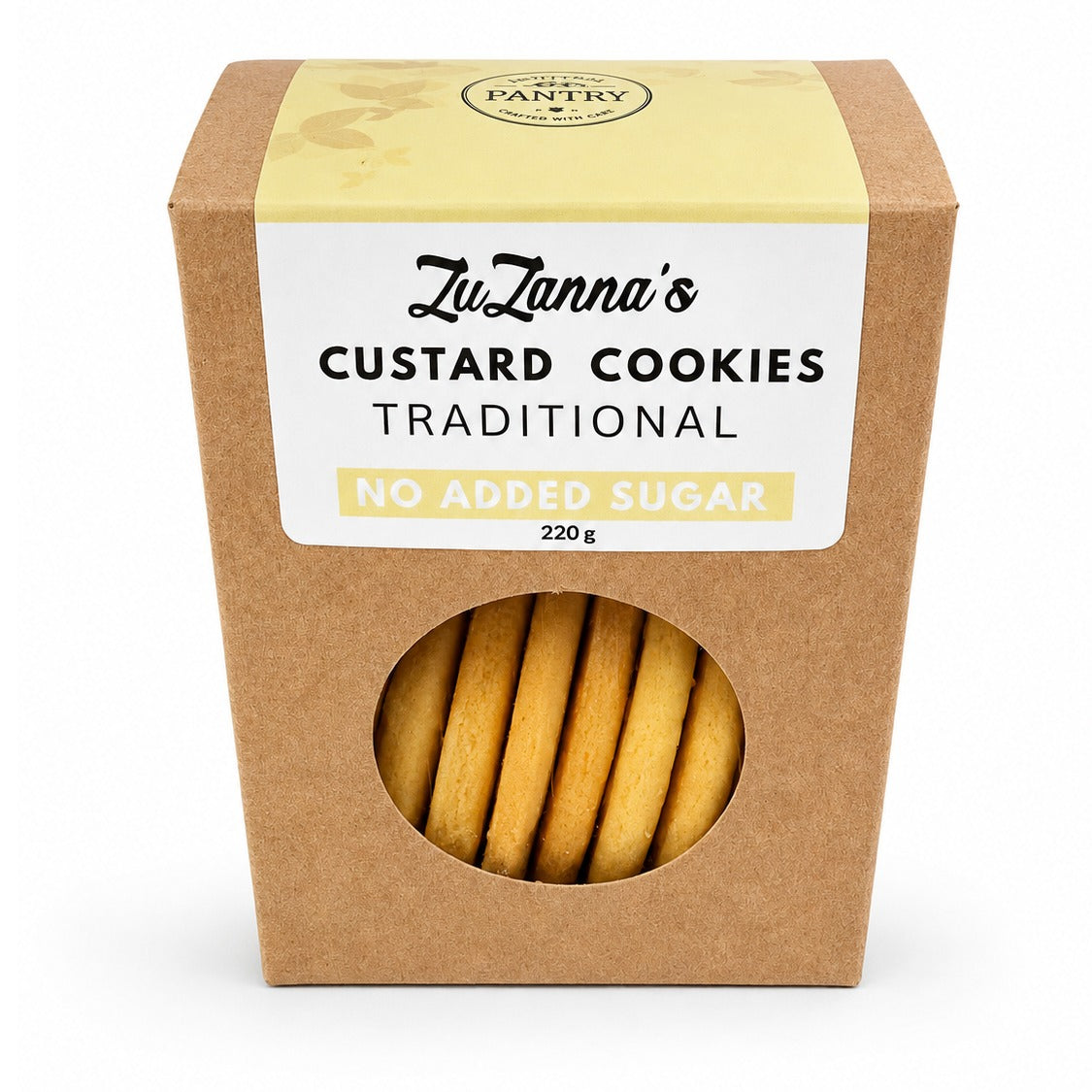 ZUZANNA'S - Custard Cookies Traditional No Added Sugar - 220g | One Life Health