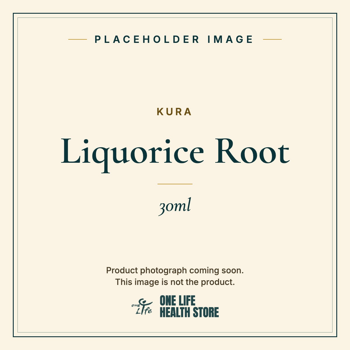 Placeholder image – KURA Liquorice Root 30ml photograph coming soon
