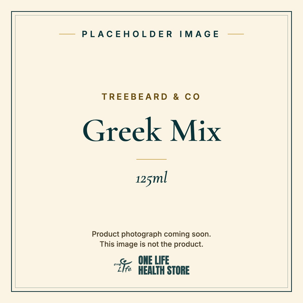 Placeholder image – TREEBEARD & CO Greek Mix 125ml photograph coming soon