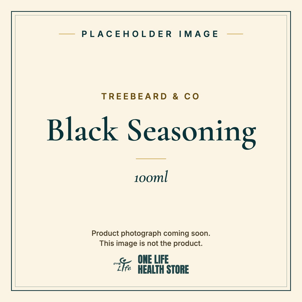 Placeholder image – TREEBEARD & CO Black Seasoning 100ml photograph coming soon