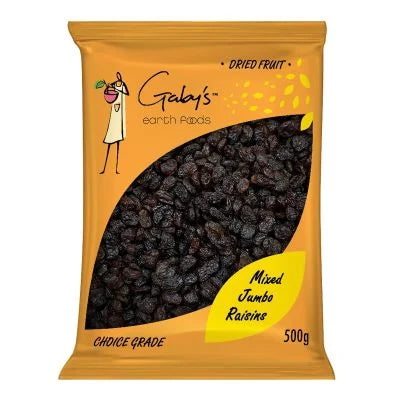 GABY'S EARTH FOODS - Jumbo Mixed Raisins - 500g | One Life Health