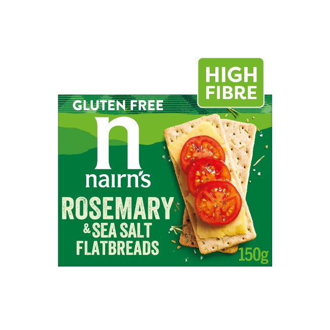NAIRN'S - Gluten Free Rosemary & Sea Salt Flatbreads - 150g | One Life Health