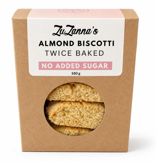 ZUZANNA'S - Almond Biscotti Twice Baked No Added Sugar - 180g | One Life Health