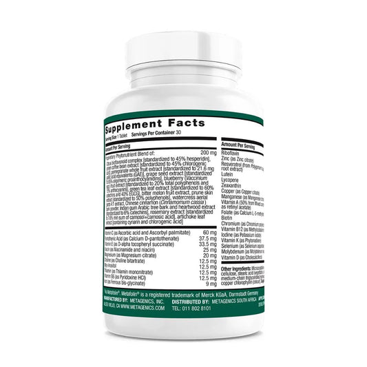 METAGENICS - PhytoMulti with Iron - 30 Tablets | One Life Health