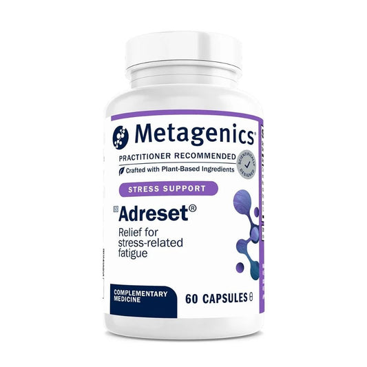 Metagenics Aderest 60 capsules bottle - adaptogenic herbal stress support supplement