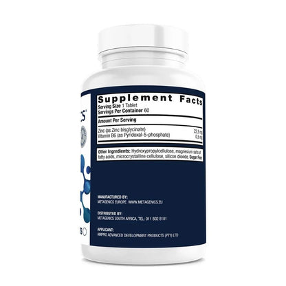METAGENICS - Zinc Glycinate - 60 Tablets | One Life Health