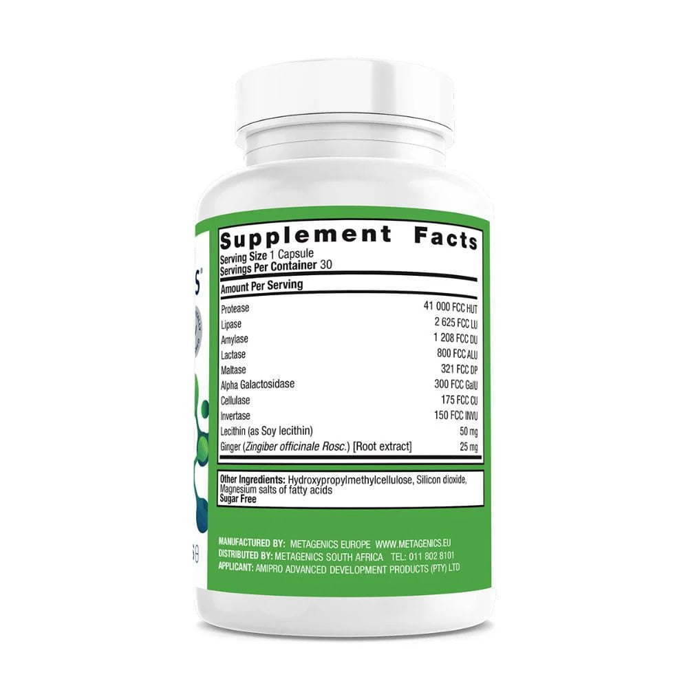 METAGENICS - DigestiZyme+ - 30 Capsules | One Life Health