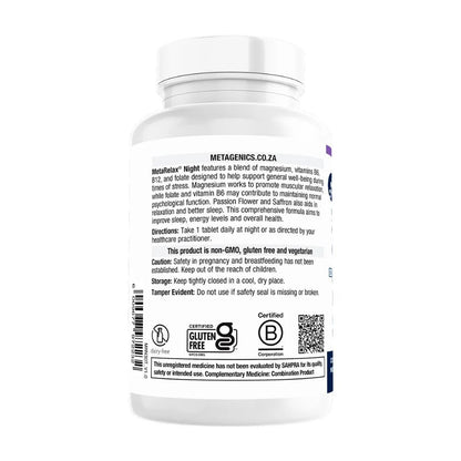 METAGENICS - MetaRelax Night - 30 Tablets | One Life Health
