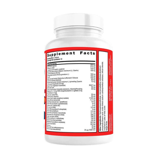 Metagenics AdvaClear 60 capsules liver detoxification support supplement bottle