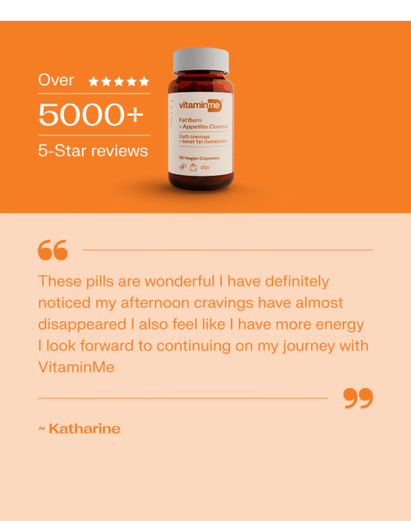 VitaminMe - Fat Burn + Appetite Control - 30 Veg Capsules