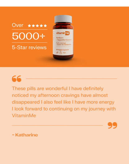VitaminMe - Fat Burn + Appetite Control - 30 Veg Capsules