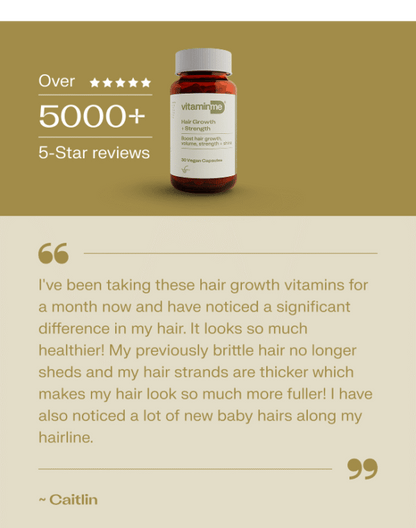 VitaminMe - Hair Growth + Strength - 30 Veg Capsules