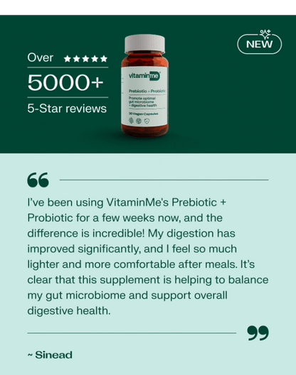 VitaminMe - Prebiotic + Probiotic - 30 Veg Capsules