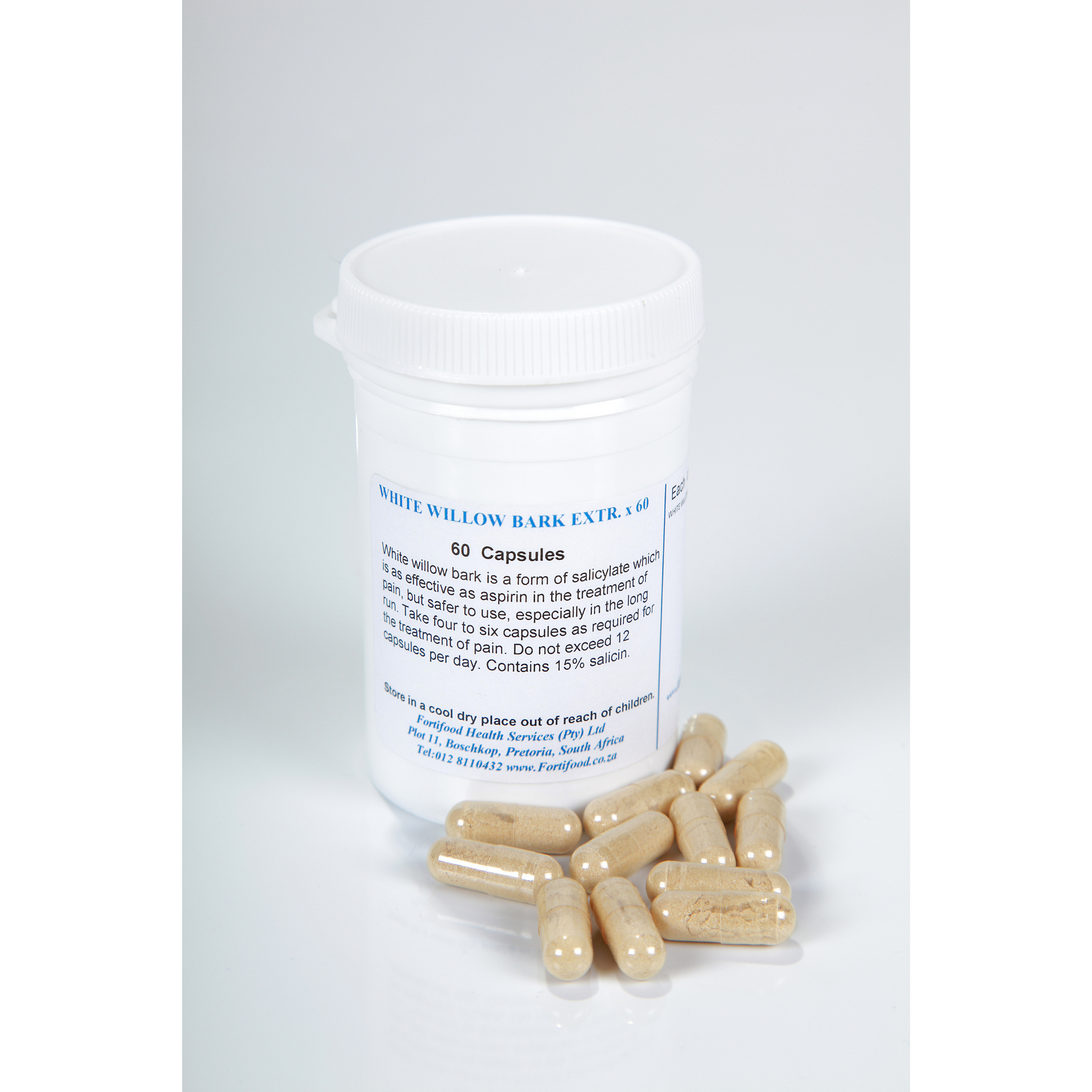 FORTIFOOD - White Willow Bark - 60 Capsules | One Life Health